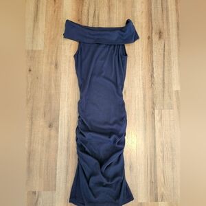 NWT Michael Stars Navy Ribbed Ebony Knit Dress